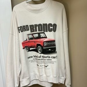 abercrombie ford bronco oversized crewneck